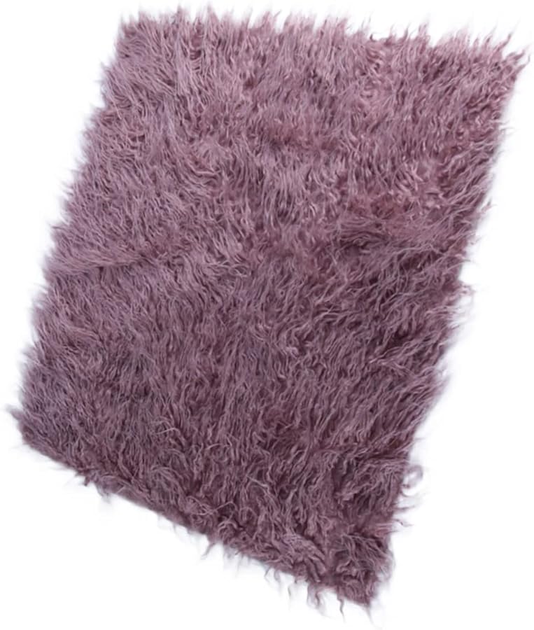 Purple Photography Blanket Soft Newborn Prop Mat For Cozy Memorable Photos - Image 4